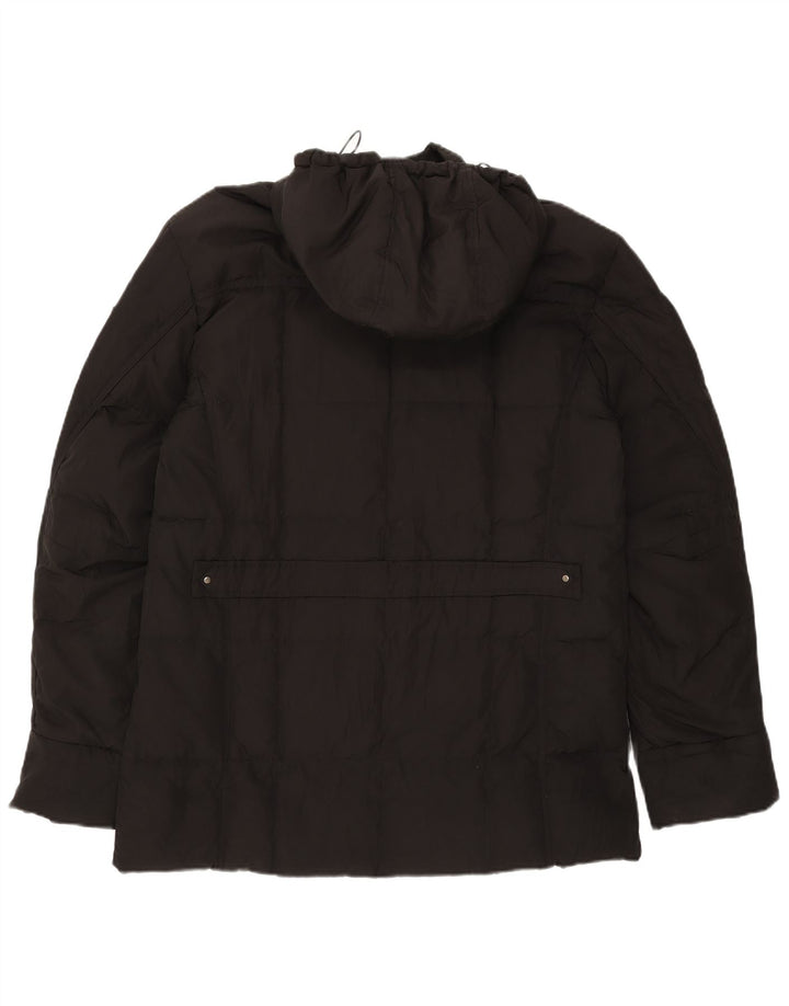 Jaqueta masculina acolchoada com capuz Calvin Klein IT 52 XL poliéster preto