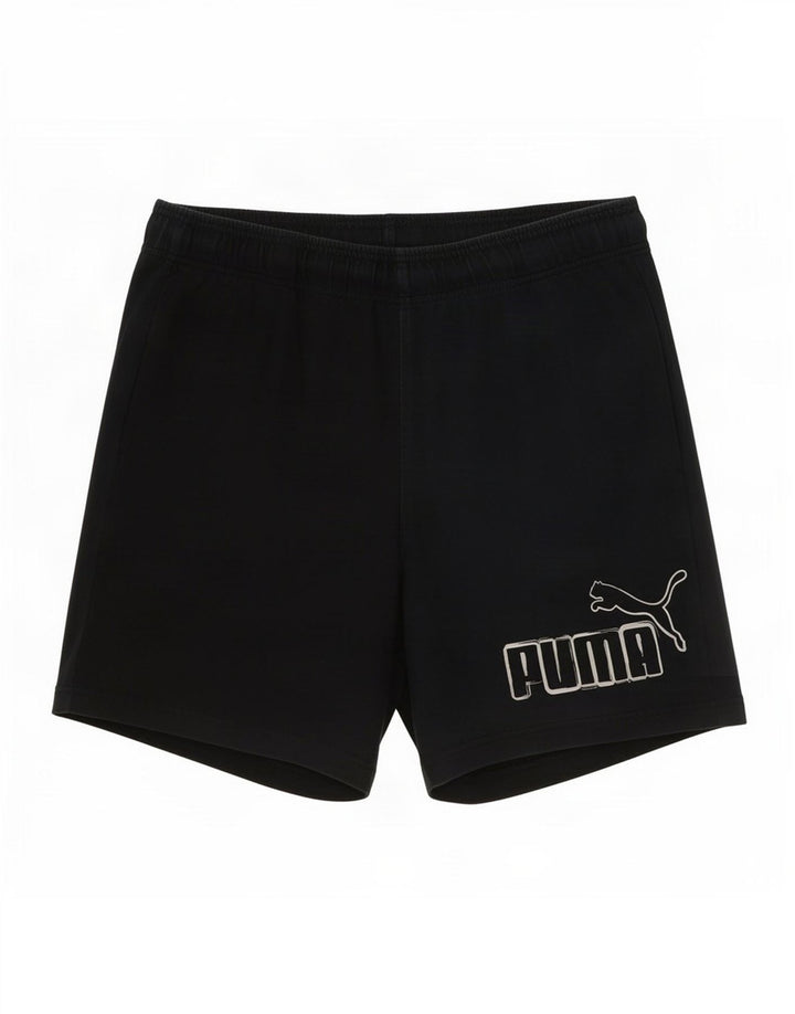 Shorts esportivos masculinos Puma Graphic grandes poliéster azul marinho