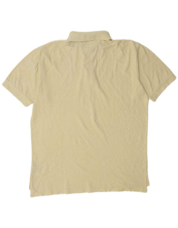 Camisa polo masculina Tommy Hilfiger XL algodão amarelo