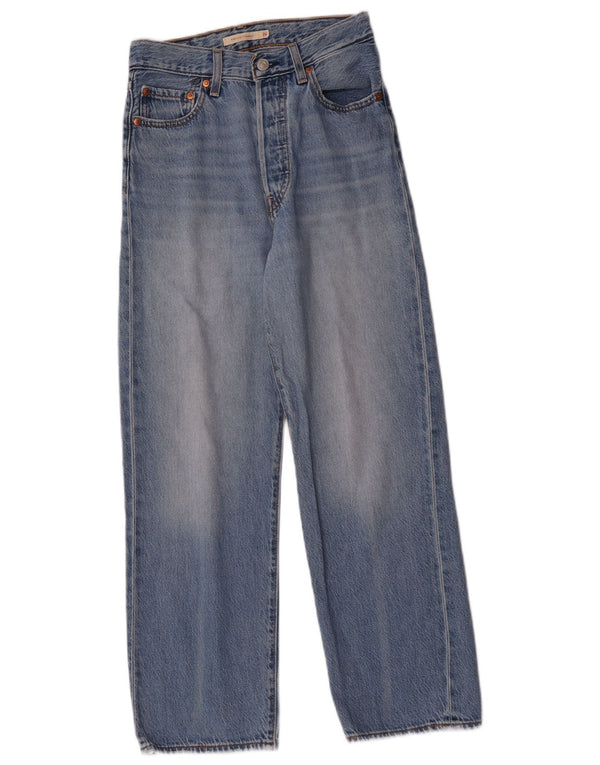 Calça jeans feminina Levi's Ribcage cintura alta reta W26 L27 algodão azul