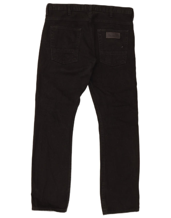 Wrangler Masculino Spencer Slim Straight Jeans W34 L32 Preto