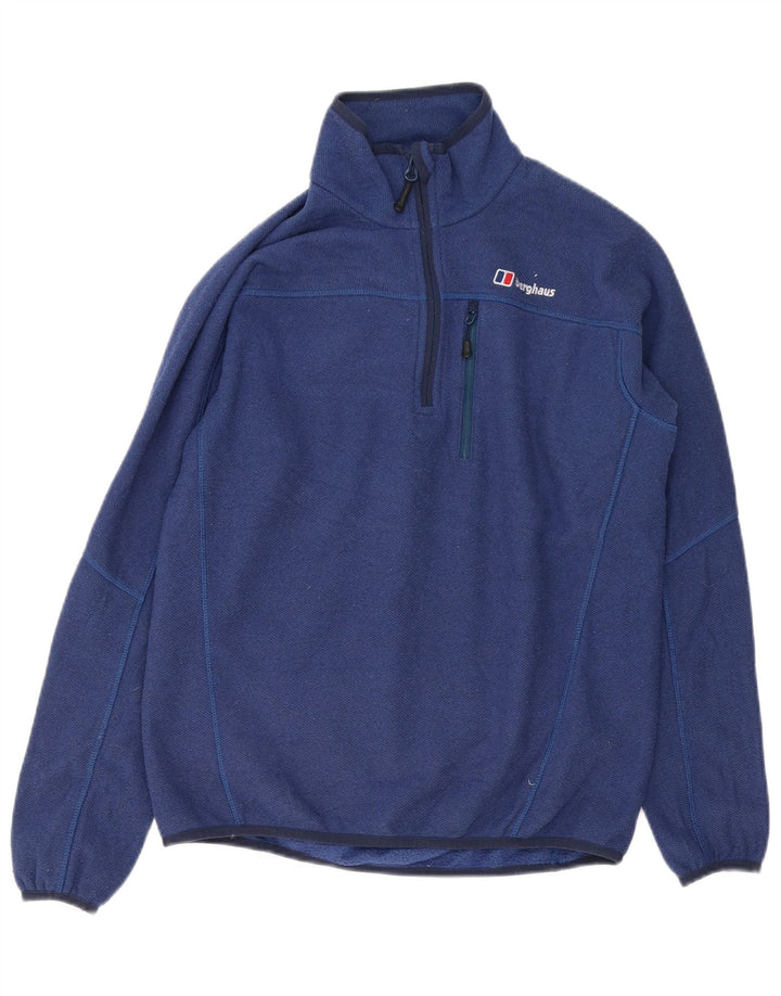 Berghaus moletom masculino com zíper e gola em poliéster azul marinho pequeno