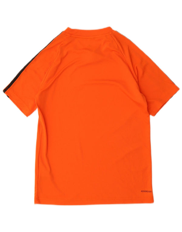 Camiseta Adidas Menino Aeroready Top 11-12 Anos Laranja Poliéster
