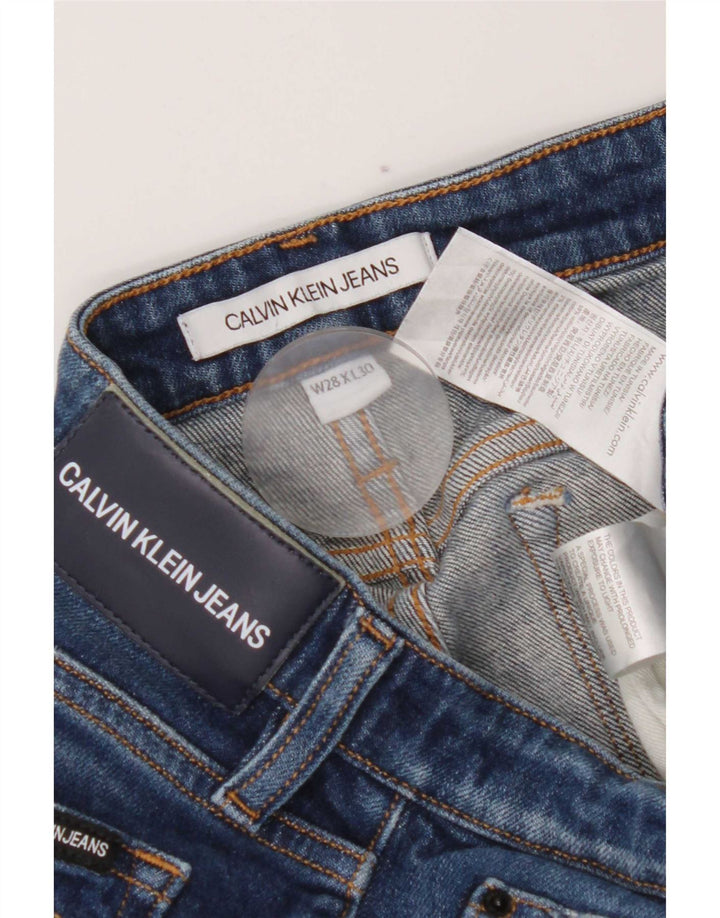 Calvin Klein Jeans Slim Feminino W28 L30 Azul Algodão