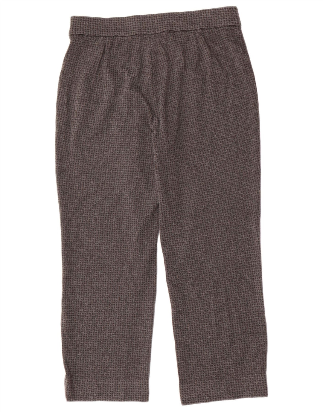 Calças cortadas femininas Marks & Spencer UK 12 médio W32 L25 cinza