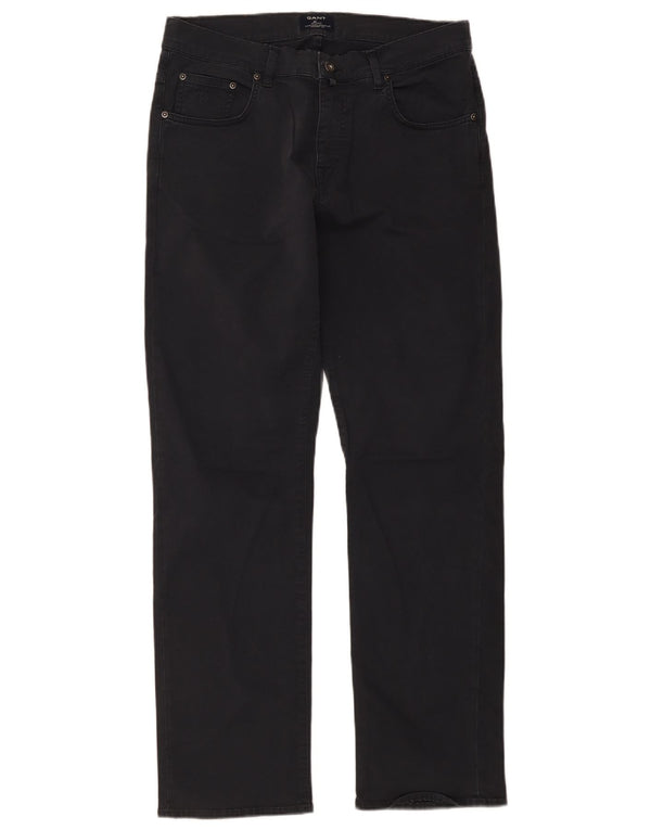 Gant Masculino Jason Regular Fit Straight Jeans W32 L32 Algodão Cinza