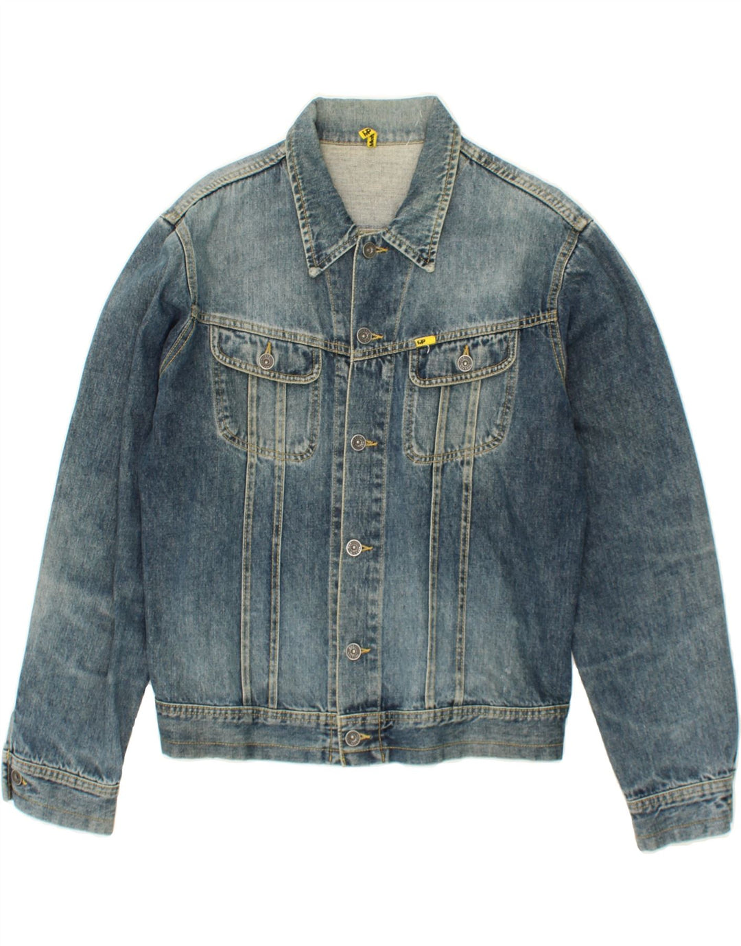 Jaqueta jeans masculina MELTIN' POT UK 44 2XL algodão azul