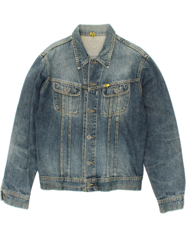 Jaqueta jeans masculina MELTIN' POT UK 44 2XL algodão azul