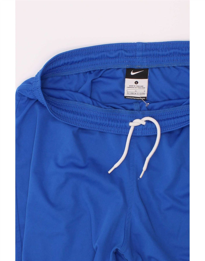 Shorts esportivos Nike Boys 12-13 anos grande azul poliéster