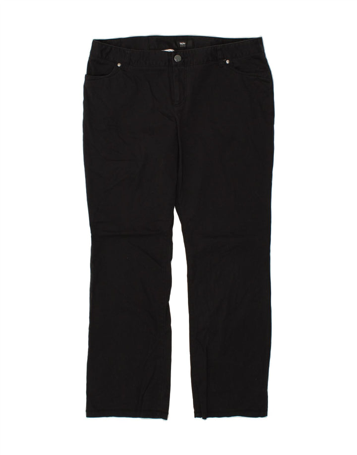 MOSSIMO Womens Stretch Straight Casual Trousers US 16 2XL W40 L33  Black Vintage Mossimo and Second-Hand Mossimo from Messina Hembry 