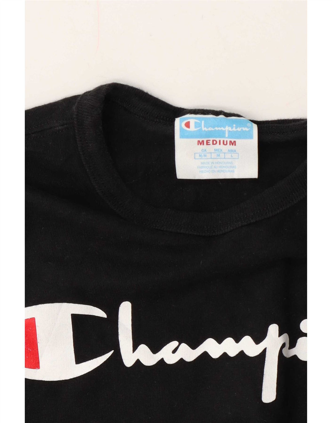 Camiseta feminina estampada Champion UK 14 médio preto