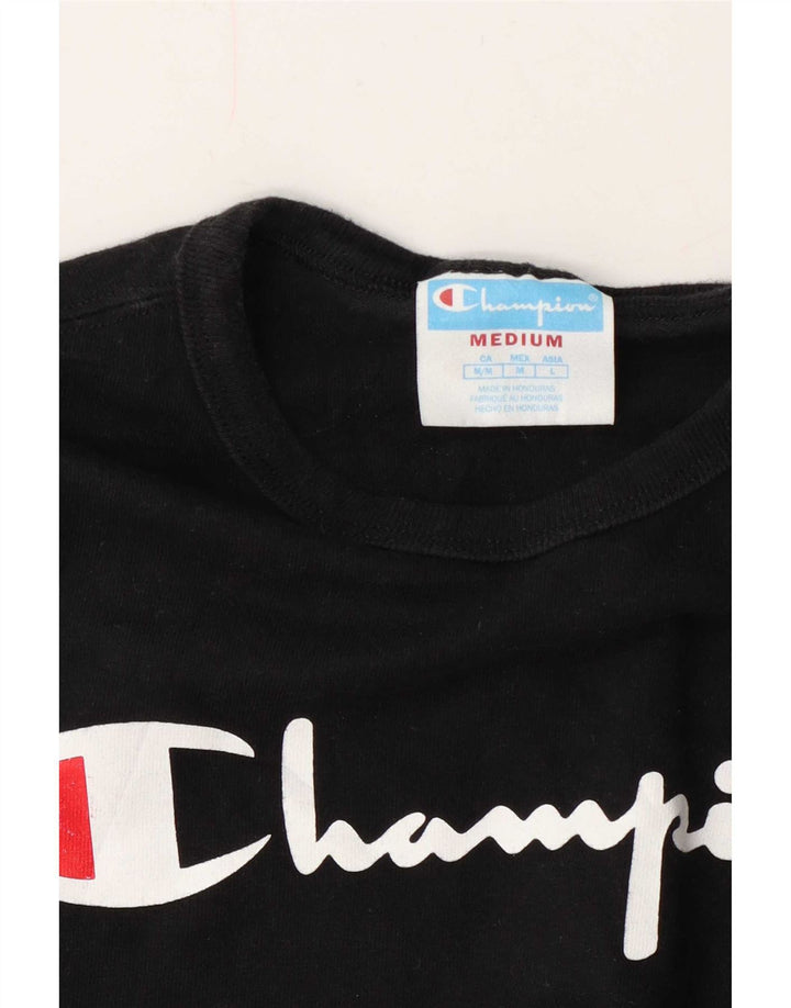 Camiseta feminina estampada Champion UK 14 médio preto