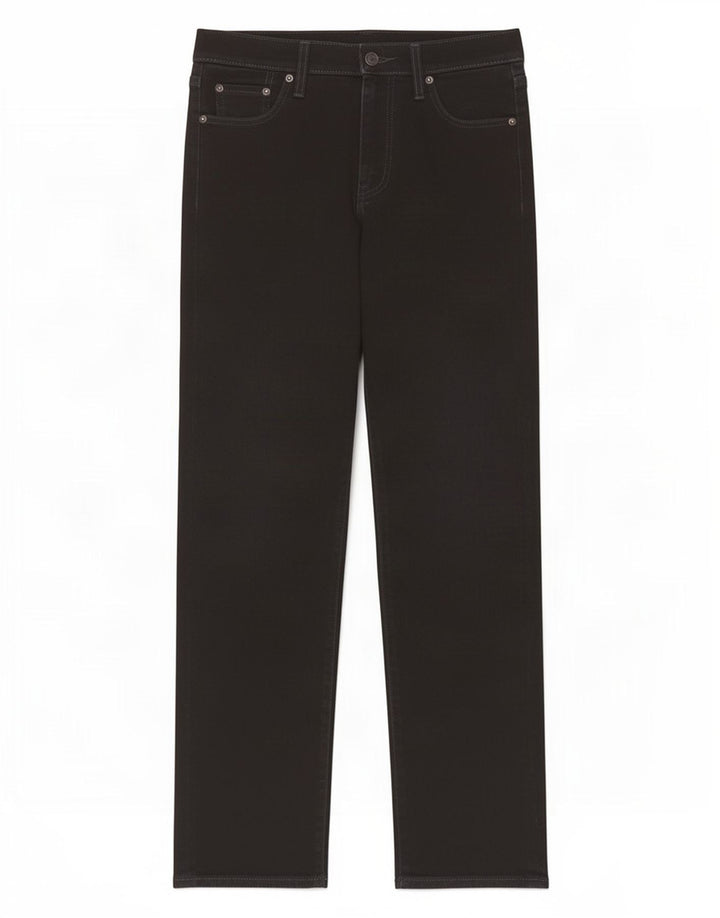 Calça jeans reta masculina Levi's W30 L30 algodão preto