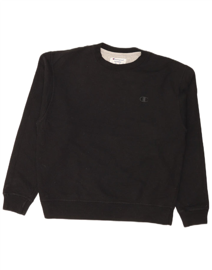 Champion moletom masculino jumper médio preto