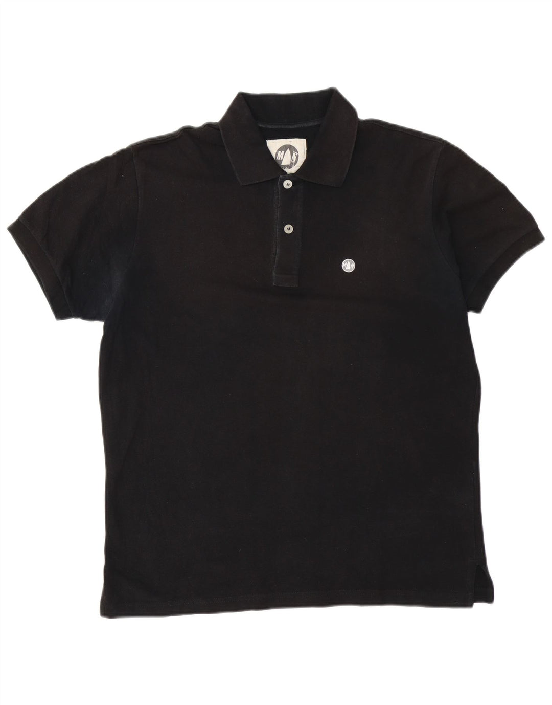Camisa polo masculina MURPHY & NYE Chicago grande algodão preto