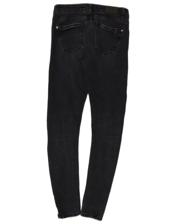 Zara Womens Trafaluc Skinny Jeans EU 38 Pequeno W28 L27 Preto