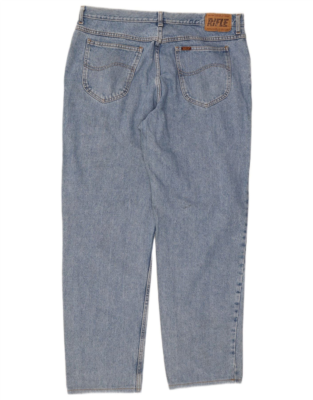 Rifle Mens Straight Jeans W40 L30 Azul Algodão