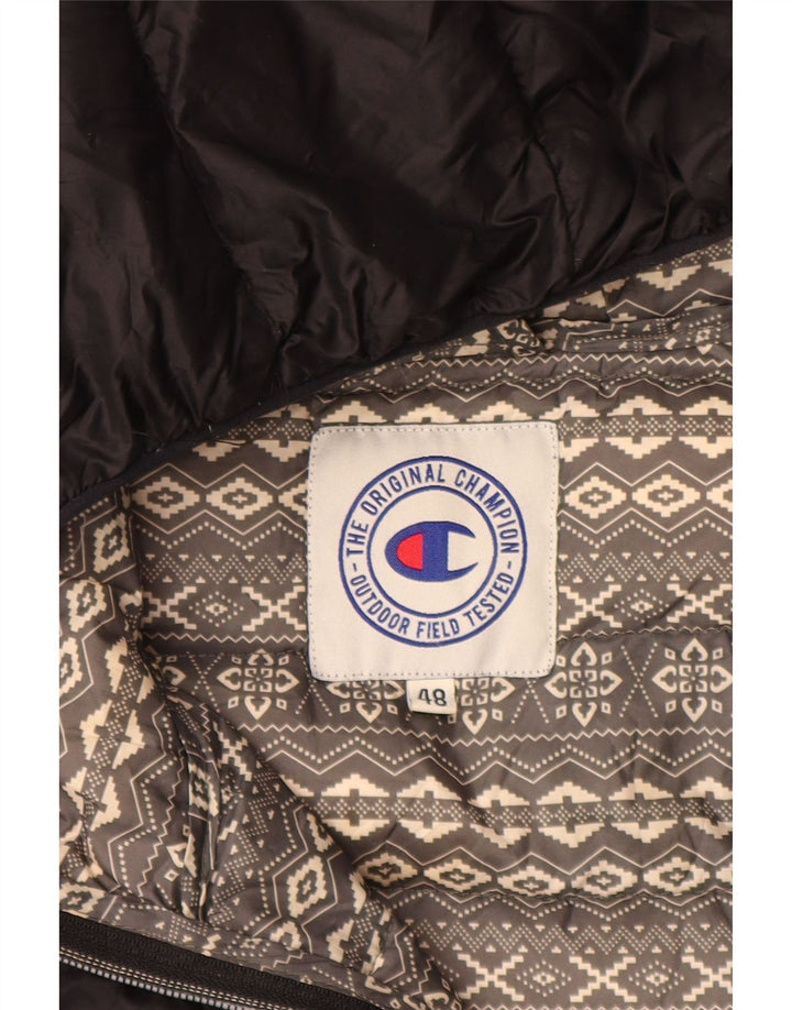 Jaqueta feminina acolchoada com capuz CHAMPION IT 48 XL poliamida preta