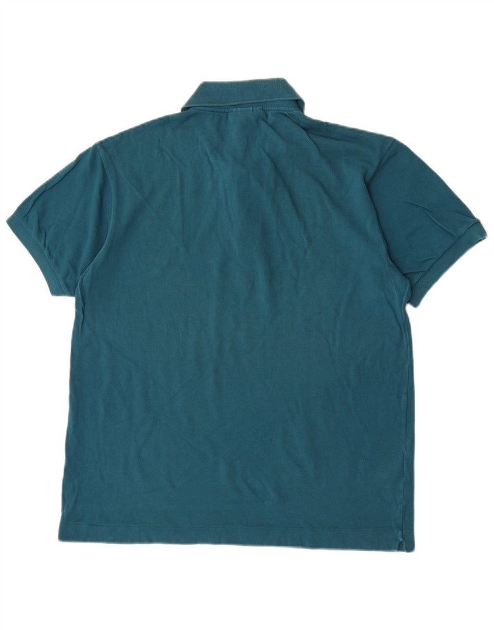 Camisa polo masculina Lacoste Classic Fit tamanho 4 algodão azul médio