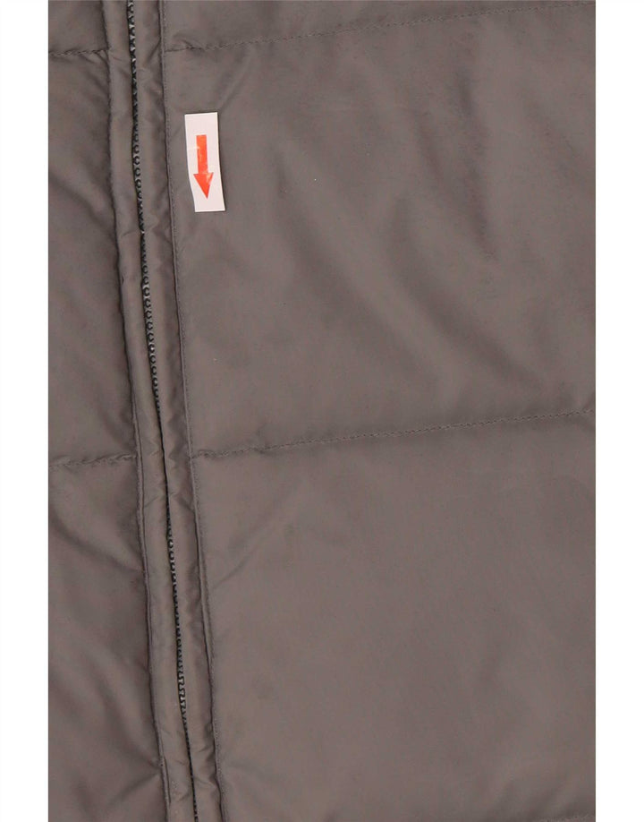 Jaqueta masculina superdimensionada acolchoada Champion UK 10 Small Grey Colourblock