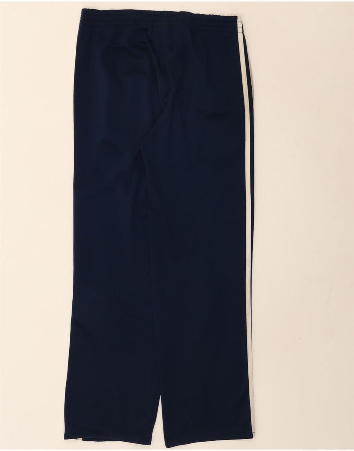 Calça de treino masculina Adidas grande poliéster azul marinho