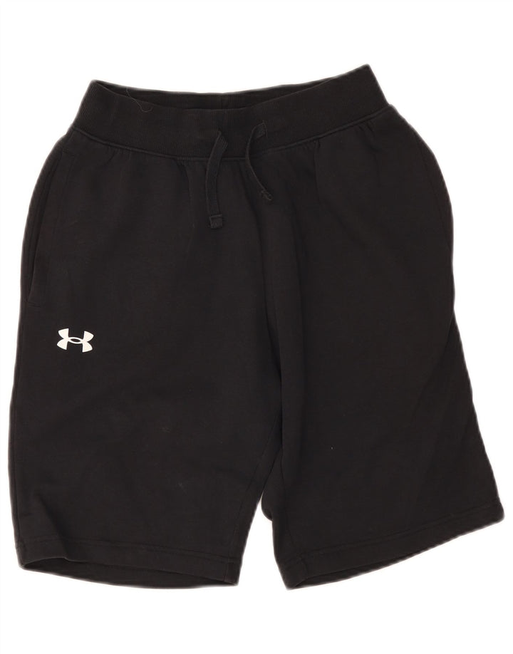 Under Armour Mens Sport Shorts Pequeno Algodão Preto