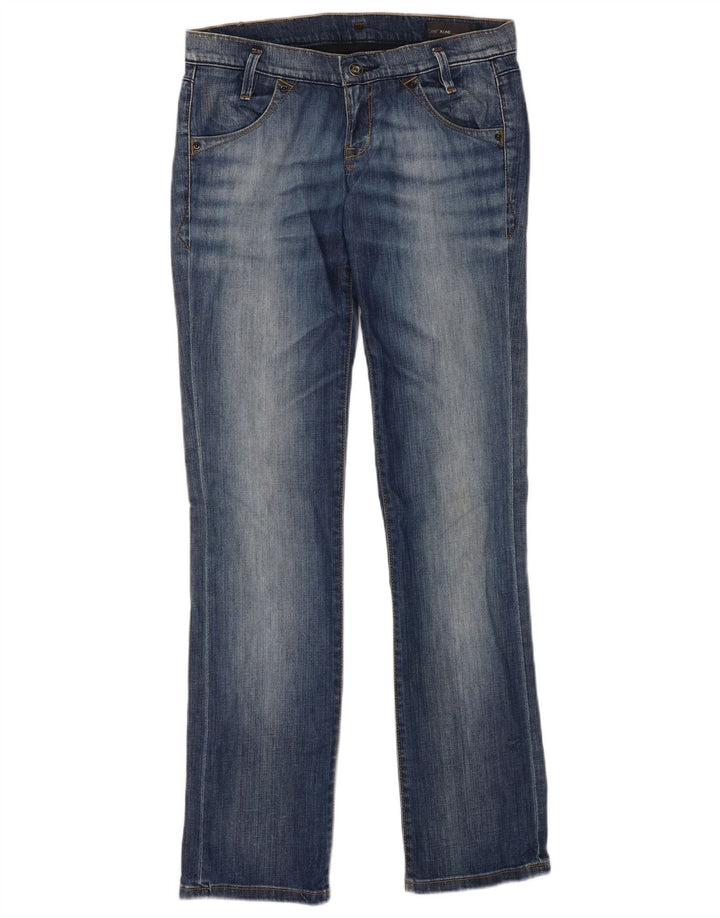 LEE Womens Lynn Slim Jeans W28 L33 Azul Algodão