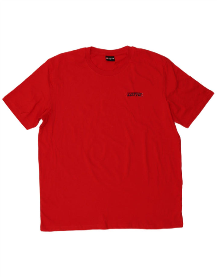 Camiseta masculina LOTTO Top 2XL algodão vermelho