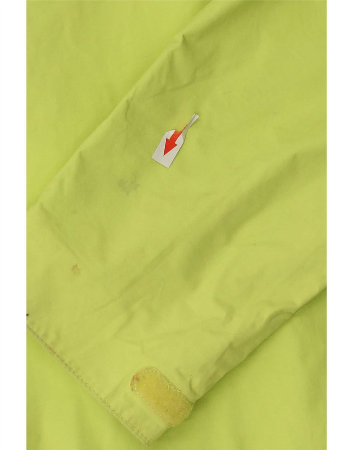 Jaqueta de chuva feminina com capuz Jack Wolfskin Reino Unido 12/14 poliamida verde médio