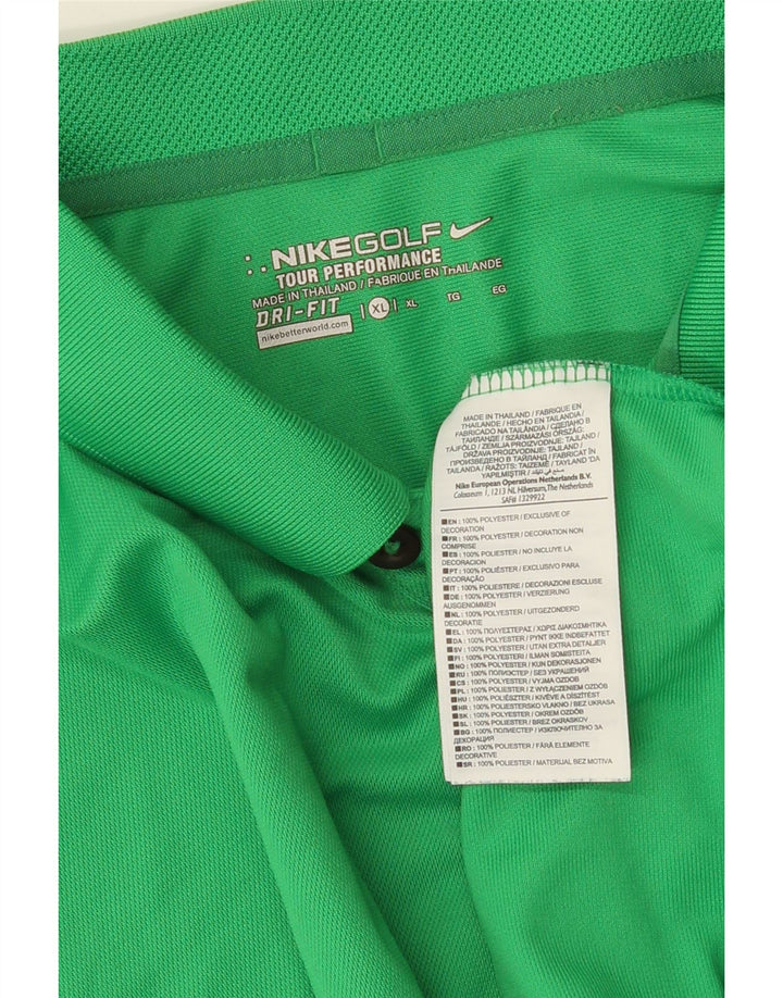 Camisa polo masculina NIKE Dri Fit XL verde poliéster