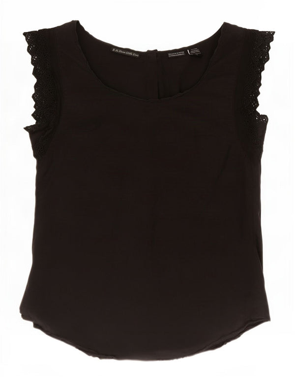 Blusa feminina Maison Scotch Top US 1 XS seda preta