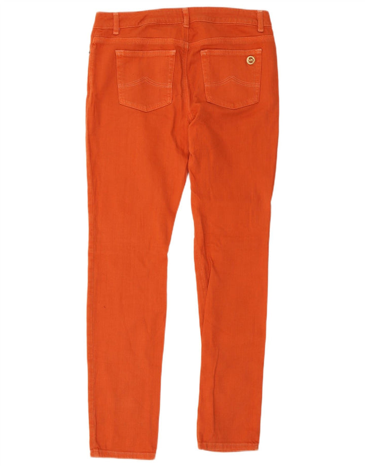 Michael Kors Jeans Slim Feminino US 6 Médio W34 L32 Algodão Laranja