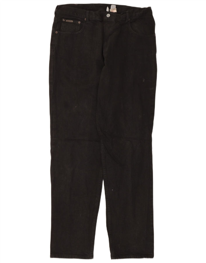 Calça jeans reta masculina Calvin Klein W38 L34 algodão preto