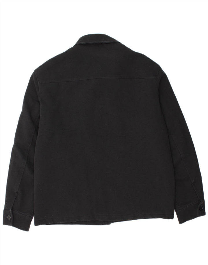 Jaqueta bomber masculina Zara UK 38 algodão preto médio