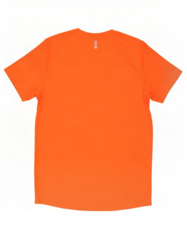Camiseta masculina Under Armour Heat Gear superior poliéster laranja médio