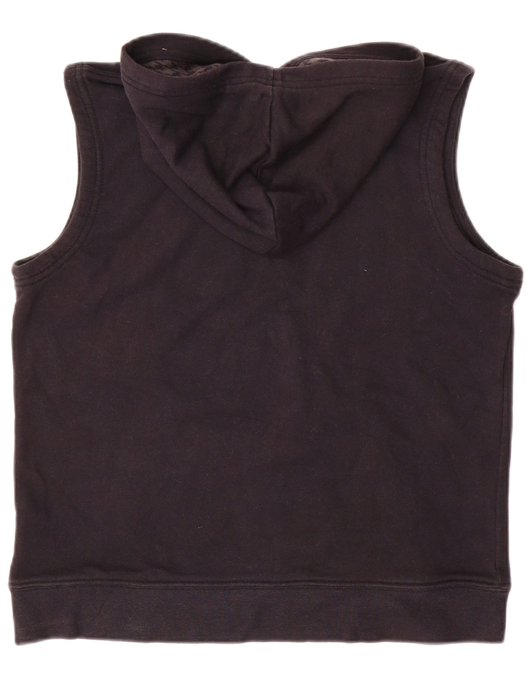 Jumper com capuz gráfico sem mangas para meninos NIKE 10-11 anos médio preto algodão