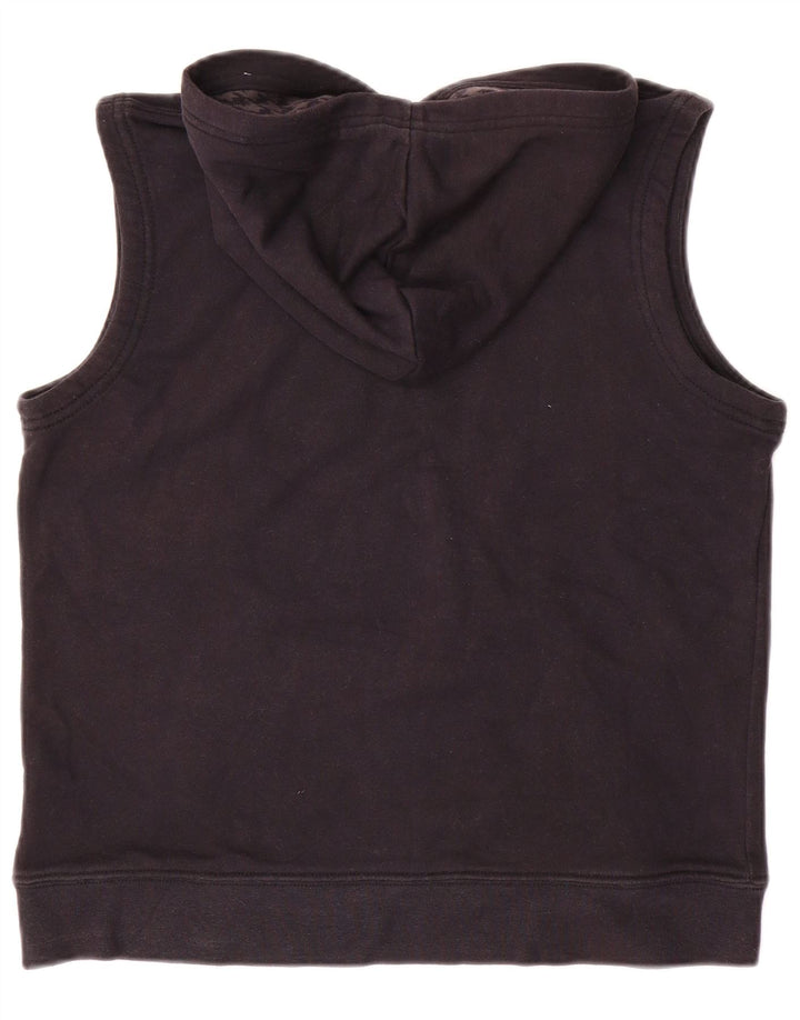 Jumper com capuz gráfico sem mangas para meninos NIKE 10-11 anos médio preto algodão