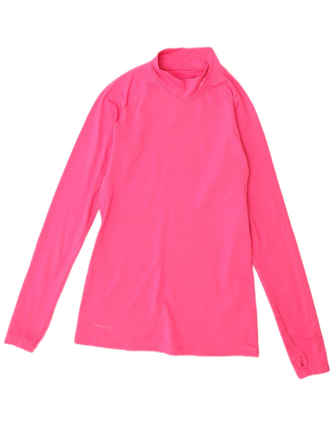 Top Nike Dri Fit Feminino Manga Longa UK 12 Médio Poliéster Rosa