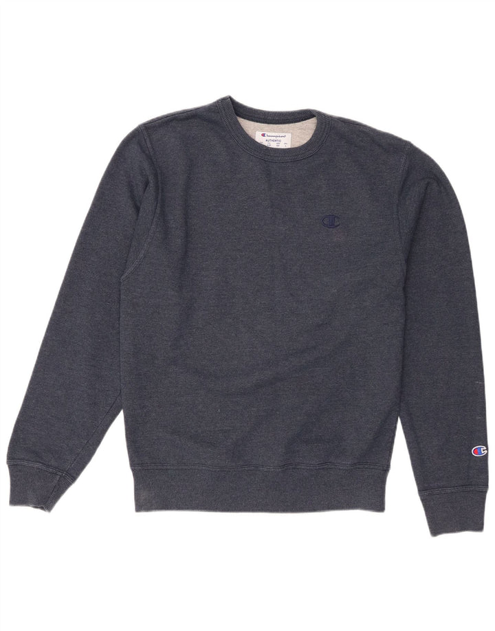 Champion moletom masculino jumper grande azul marinho