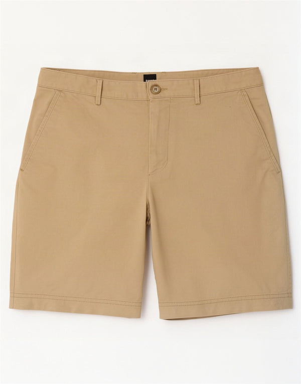 Hugo Boss Mens Chino Shorts IT 46 Pequeno W30 Algodão Bege