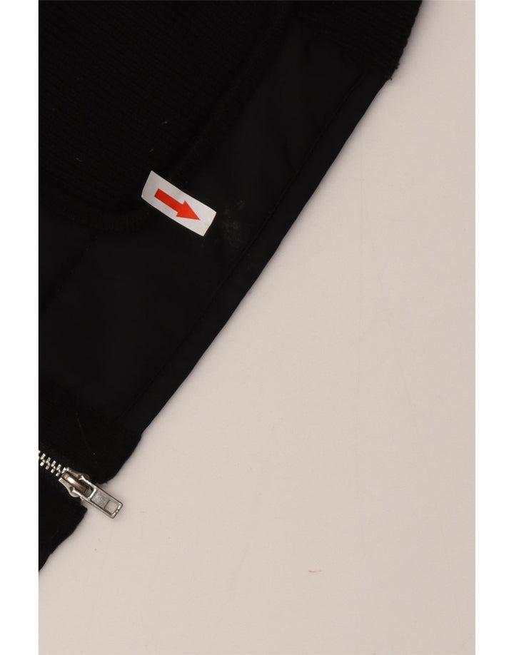 Suéter cardigã feminino TOMMY HILFIGER Reino Unido 10 pequeno poliéster preto