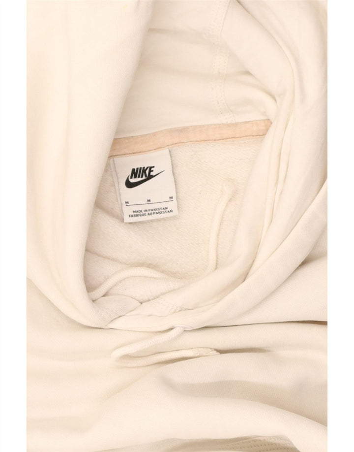 NIKE Mens Hoodie Jumper Médio Off White