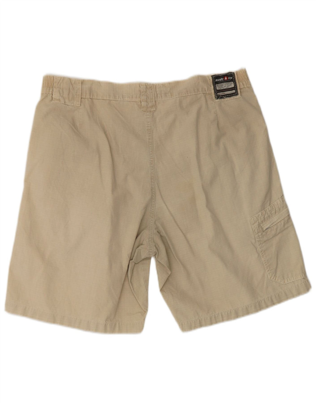 Shorts cargo masculino MURPHY & NYE W36 grande algodão bege