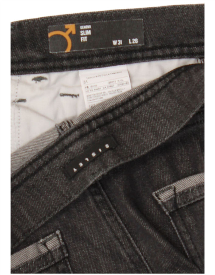 SISLEY Mens Jeans Slim W31 L28 Cinza