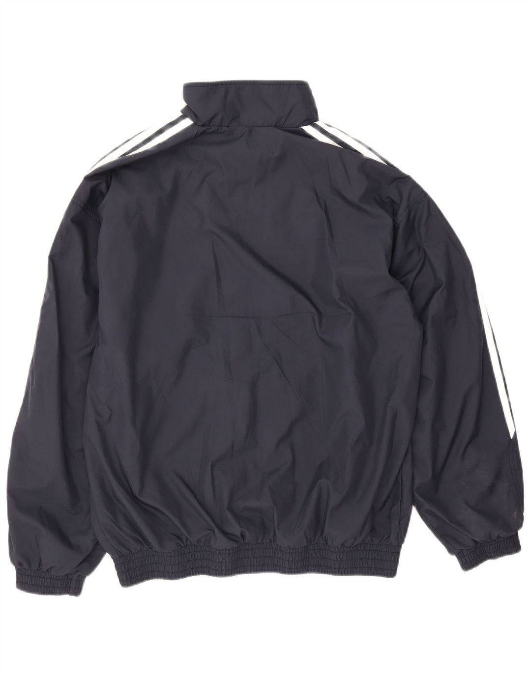 Adidas Mens Tracksuit Top Jacket UK 38/40 Médio Azul Marinho Poliéster