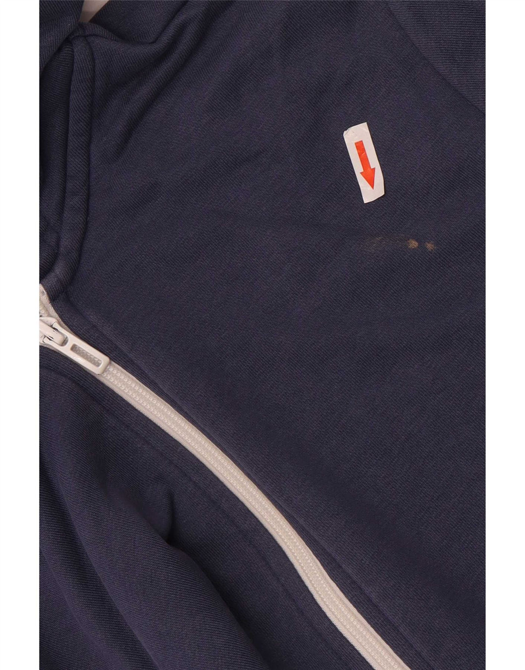 Adidas Mens Zip Hoodie Suéter Pequeno Azul