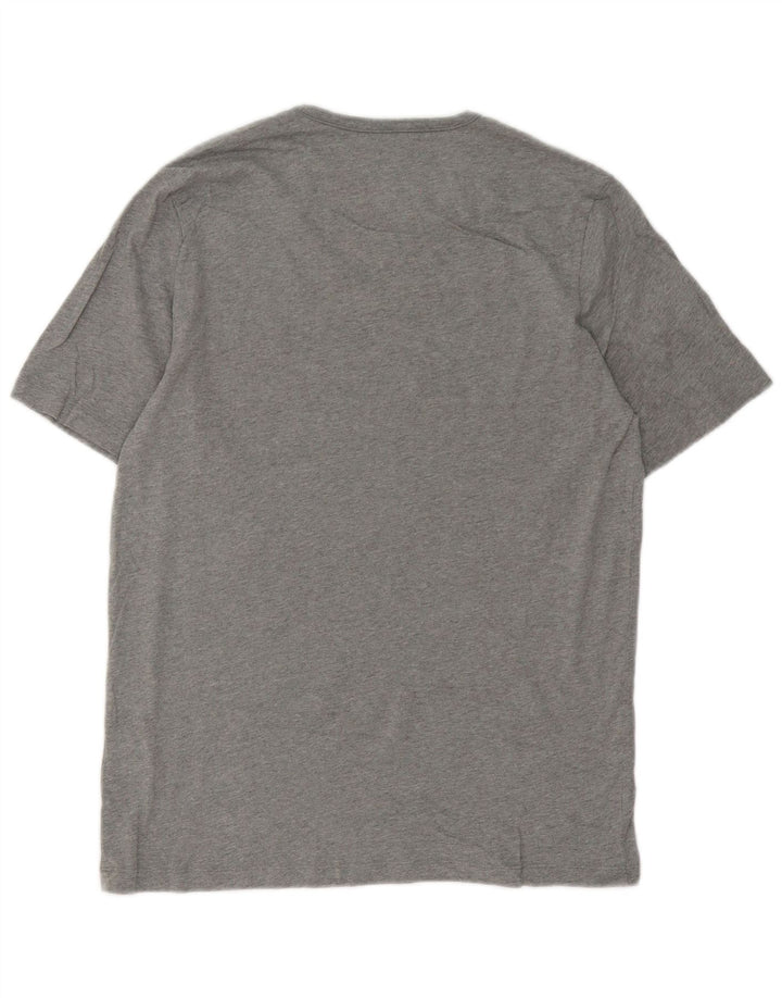 Camiseta masculina Hugo Boss grande algodão cinza