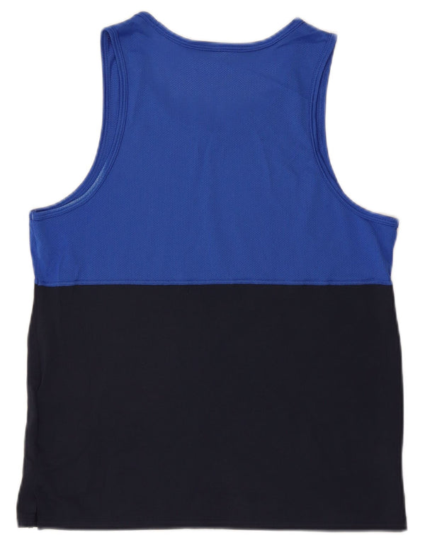 NIKE Masculino Dri Fit Vest Top Médio Multicolorido Colourblock Poliéster