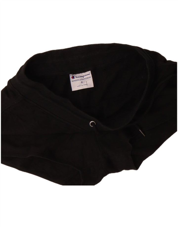Shorts esportivos femininos Champion UK 14 médio algodão preto
