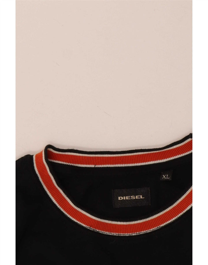 Camiseta masculina Diesel Top XL preto colorblock